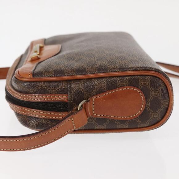 CELINE Macadam Canvas Shoulder Bag Pvc Leather Brown - Picture 5 of 13